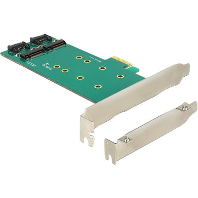 Tarjeta Delock PCI Express> 2 x Clave interna M.2 B 110 mm -