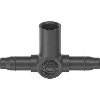 Gardena t-stuk voor sproeiers einddruppelaars 4,6 mm (3 16 ) verbinding (donkergrijs, 5 stuks)