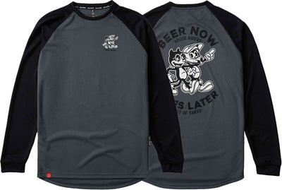 Loose riders beer now - mtb long sleeve jersey