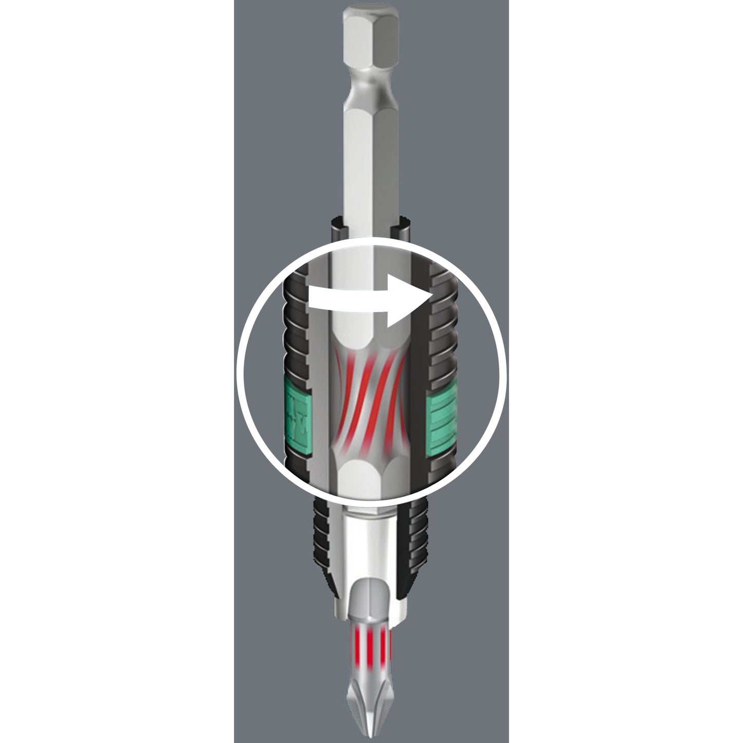 Wera bit-safe 61 bitorsion 1 bitset (61-delig)