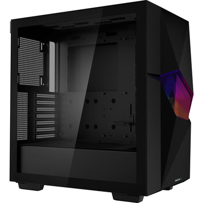 Deepcool cyclops midi tower behuizing (zwart | 1x usb-a | 1x usb-c | window)