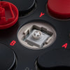 8bitdo arcade controller (grijs rood, 2.4 ghz bluetooth usb, nintendo switch, pc)