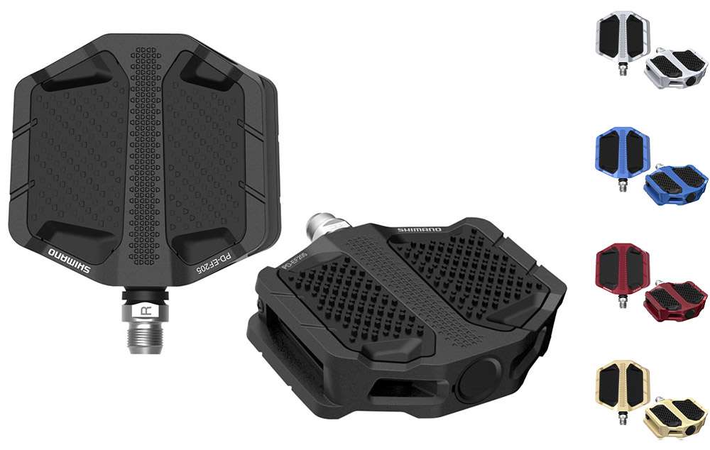 Pedali piatti per bici elettrica Shimano PD-EF205