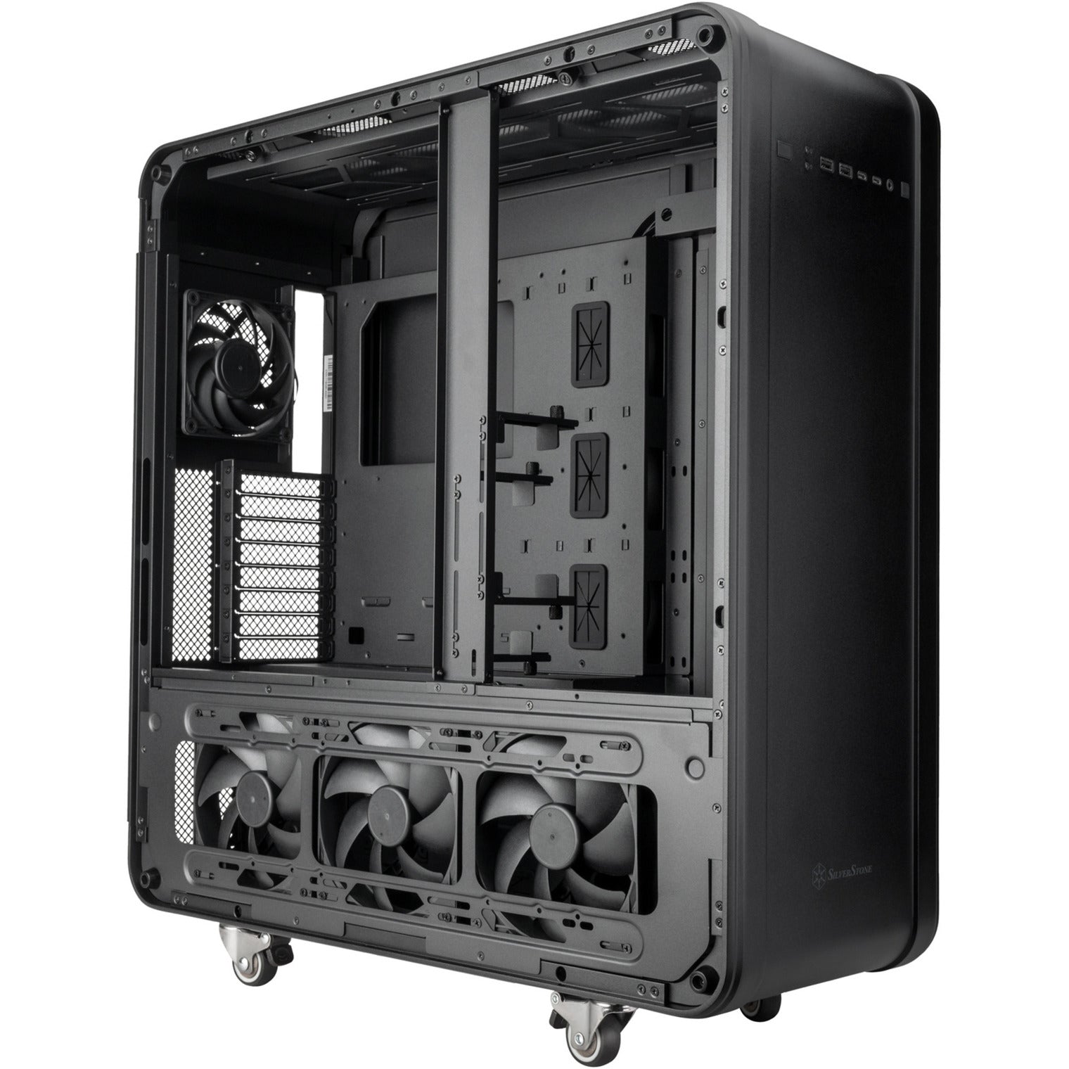 Custodia Silverstone alta t1 big tower (nera | 2x USB-A | 2x USB-C)