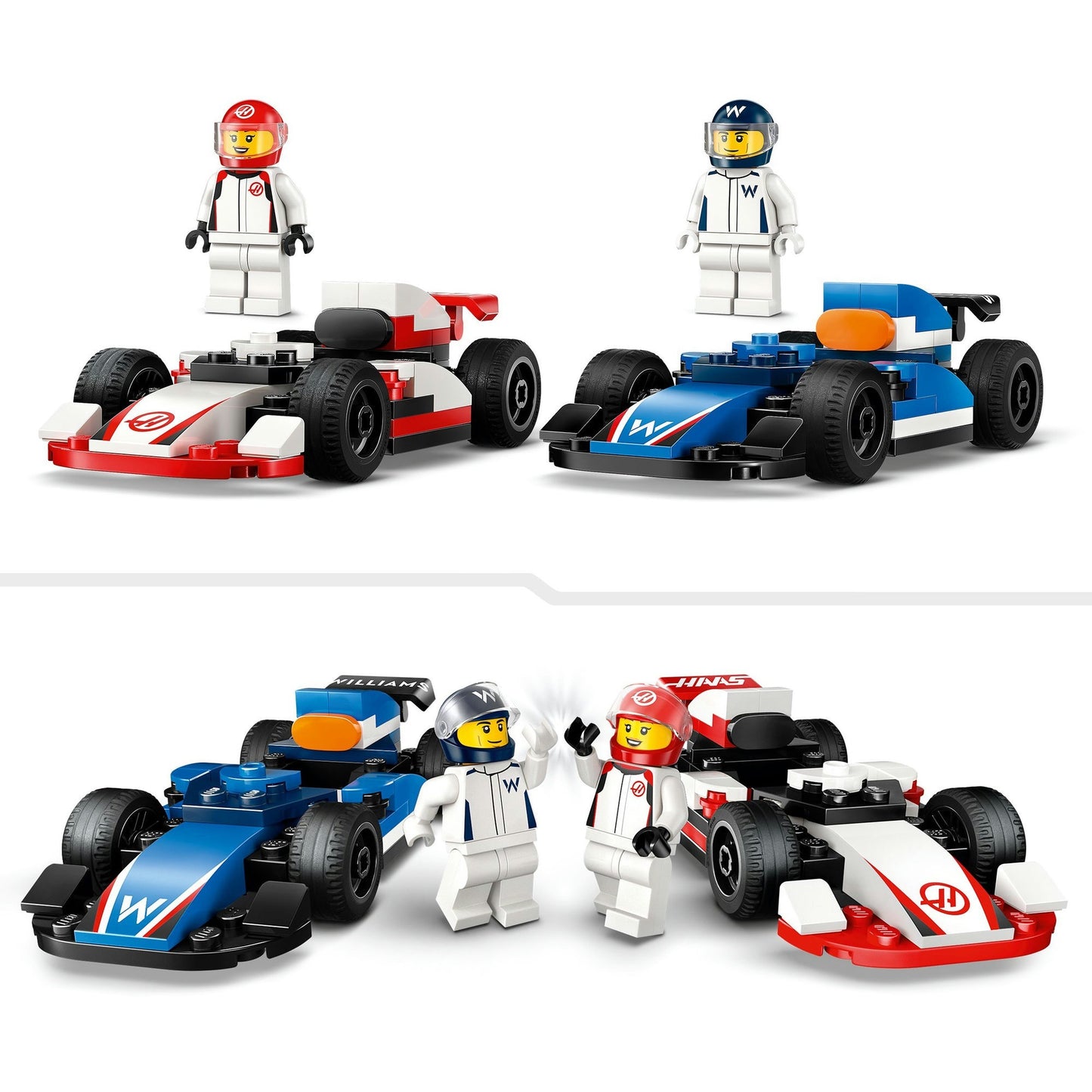 Lego Lego City 60464 F1 Williams Racing e Haas F1 Racing Cars