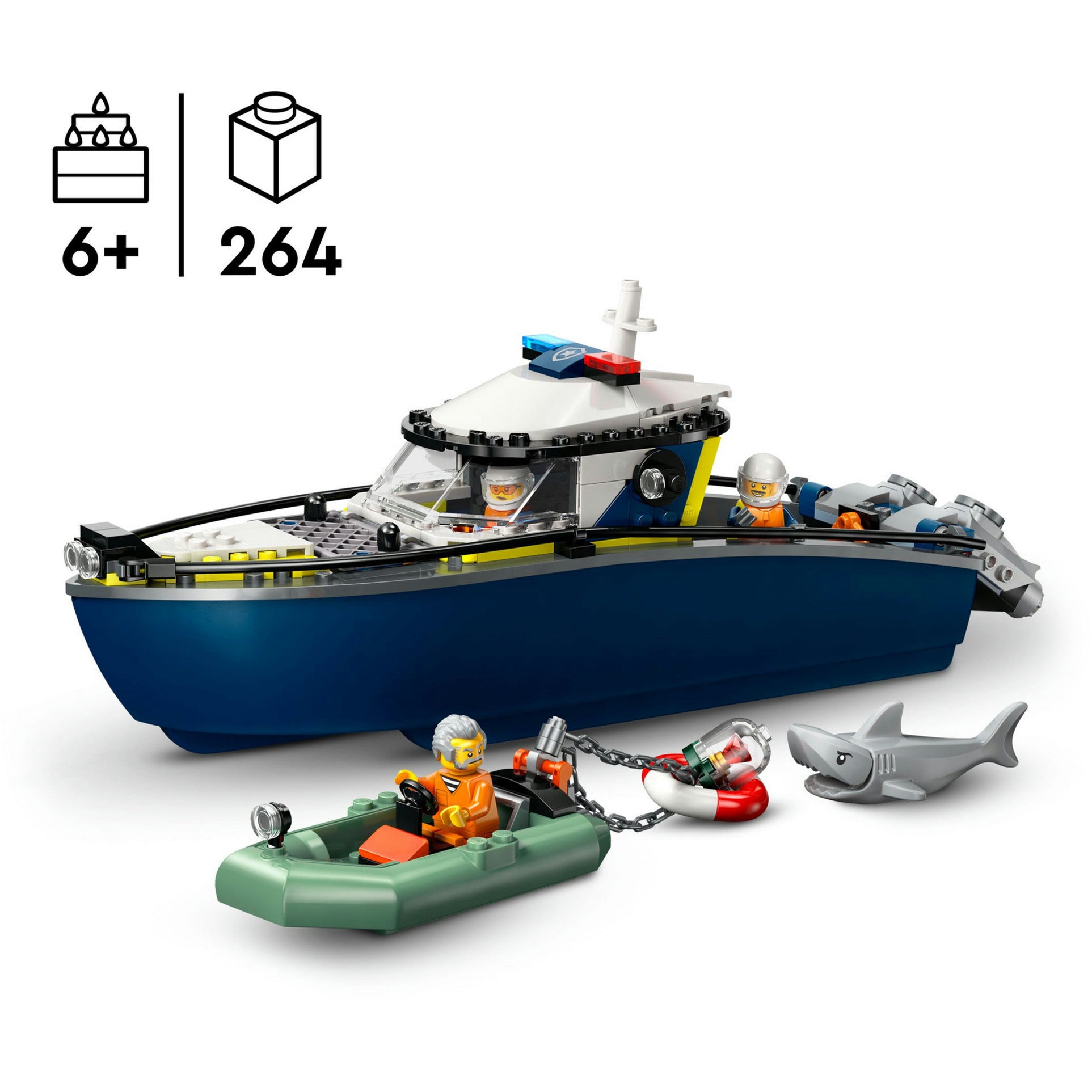 LEGO 60456 Inseguimento della polizia cittadina con la barca della polizia