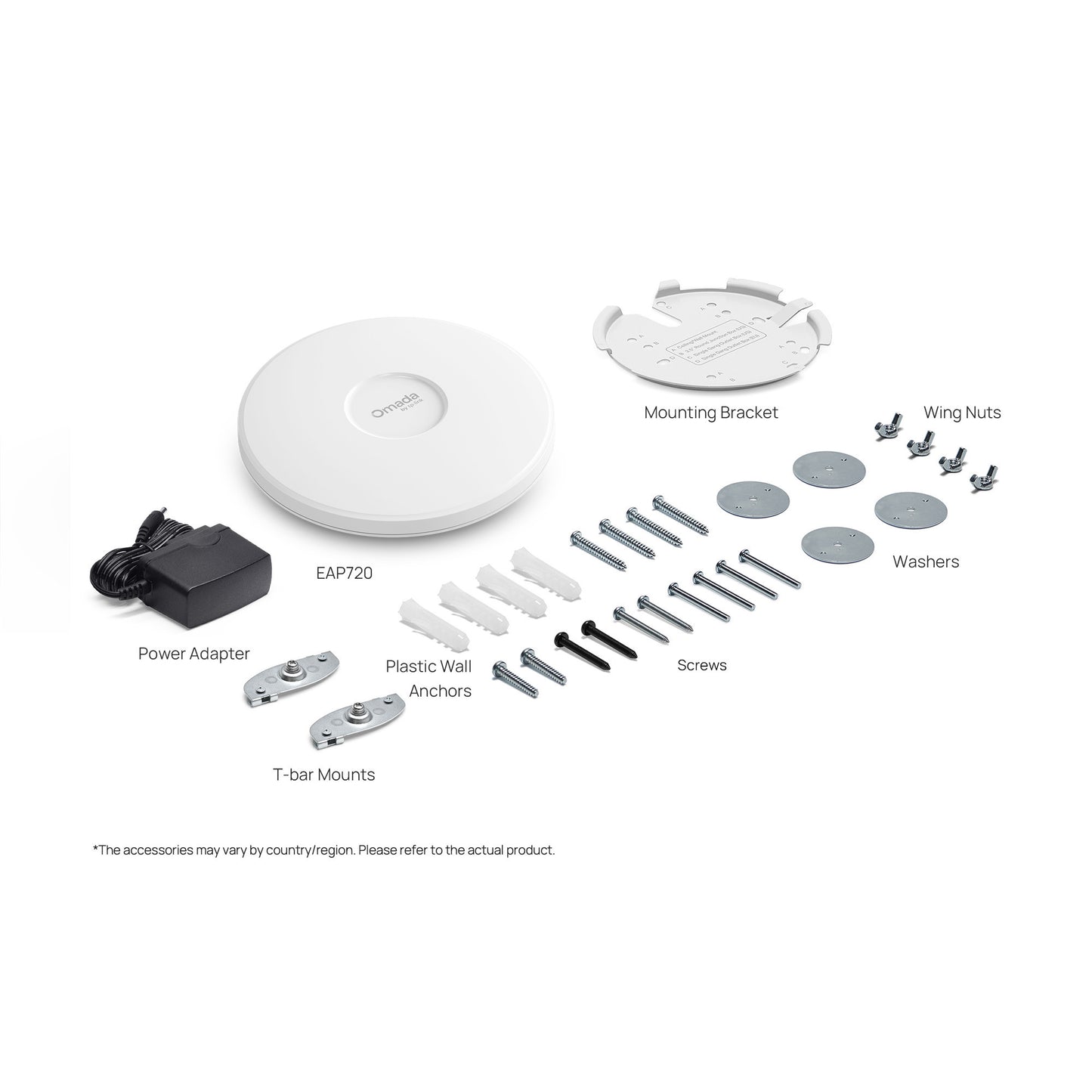 Tp-link omada eap720 be3600 punto di accesso wi-fi 7 (bianco)