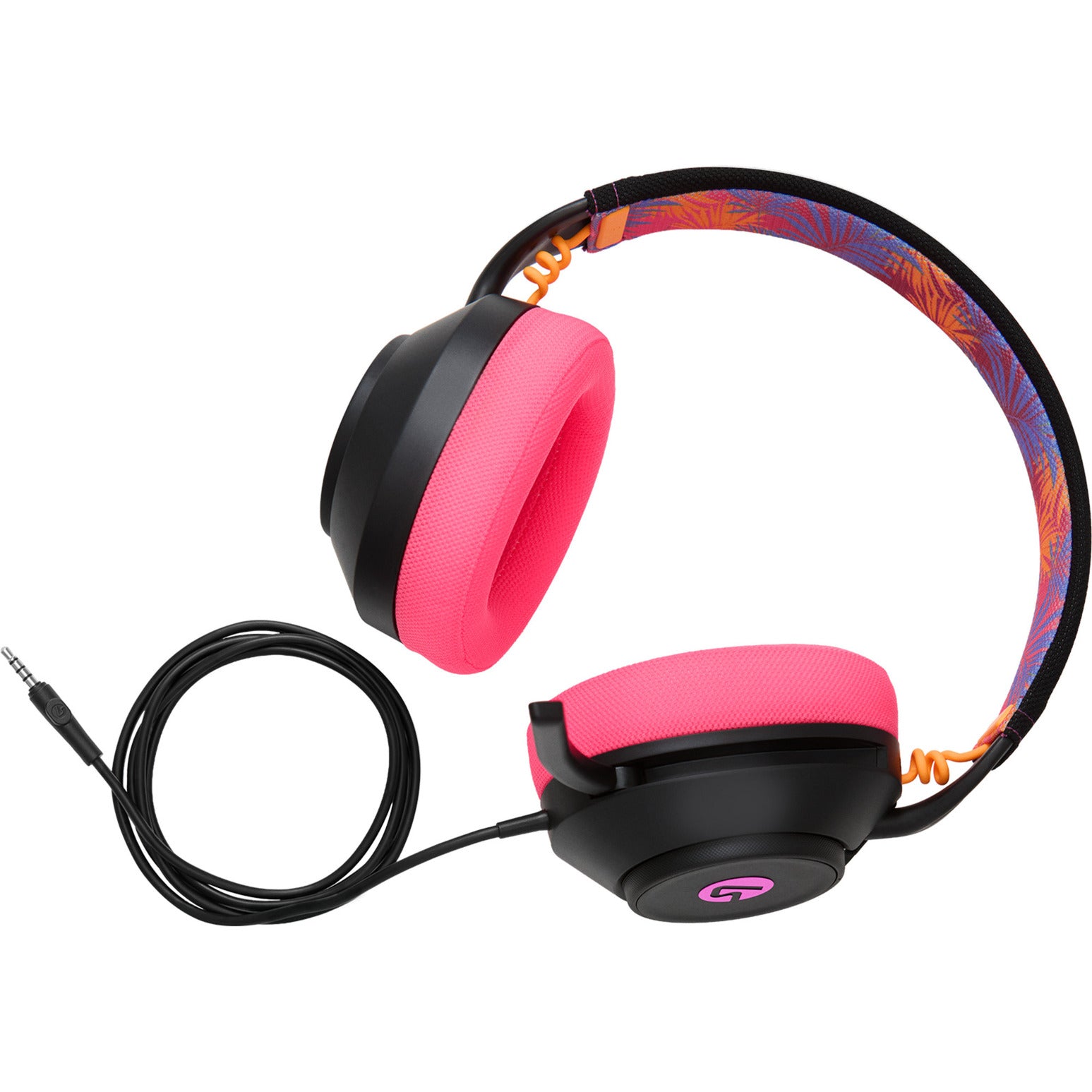 Powera Lucidsound LS10 Cuffie da gioco cablate - Cuffie da gioco over-ear con branding Midnight (Nero Rosa, Playstation 5, Playstation 4, Xbox Series X|s, Xbox One, PC, Mobile)