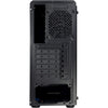 Inter-tech c-3 saphir midi tower behuizing (zwart | 3x usb-a | window)