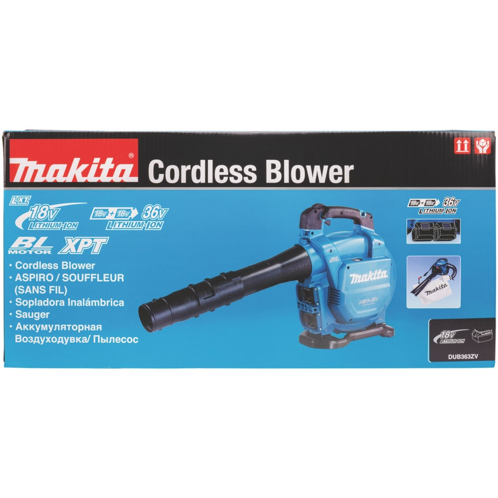 Makita battery leaf piston leaf blower DUB363ZV 2x18V