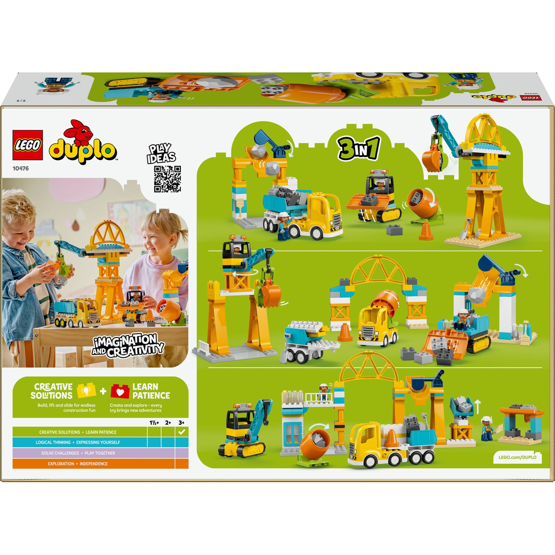 Lego duplo town 10476 3 en 1 sitio de construcción y vehículos