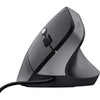 Trust bayo ii ergonomische muis (zwart, 800 dpi - 2.400 dpi)
