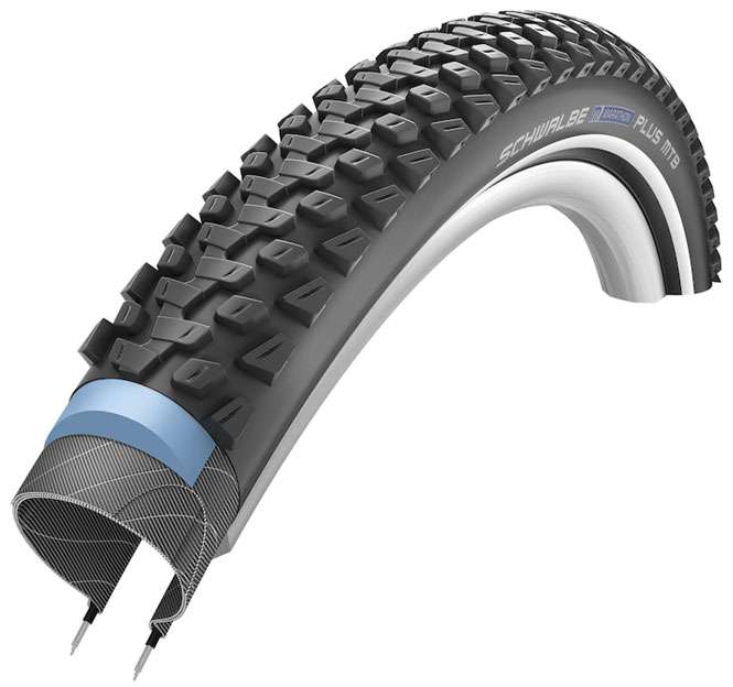 Schwalbe Tire 27.5x2.10 (54-584) Maratón más MTB Perf. Reelección negra