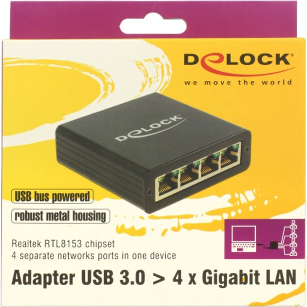 Delock USB 3.0> 4x gigabit Lan