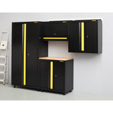 Stanley wandkast 1 deur rta gereedschapkast (zwart geel) - afbeelding 5