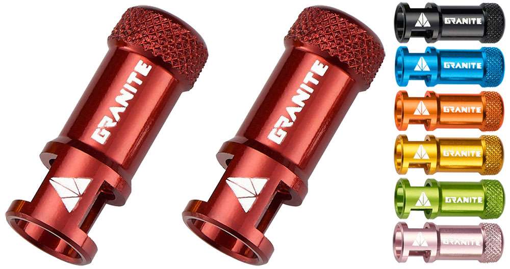 Tapas de válvula cnc para tetina de jugo de granito incl. herramientas
