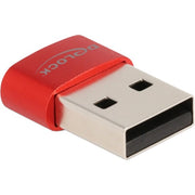 Delock USB 2.0 Adapter USB-A Male> USB-C Female - afbeelding 1