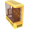 Thermaltake view 600 tg carcasa de torre grande de caramelo de mantequilla (amarillo | 2x USB-A | 1x USB-C | vidrio templado)