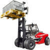 Bruder Linde HT160s FORKLIFT con pallet e 3 gabbie da pallet