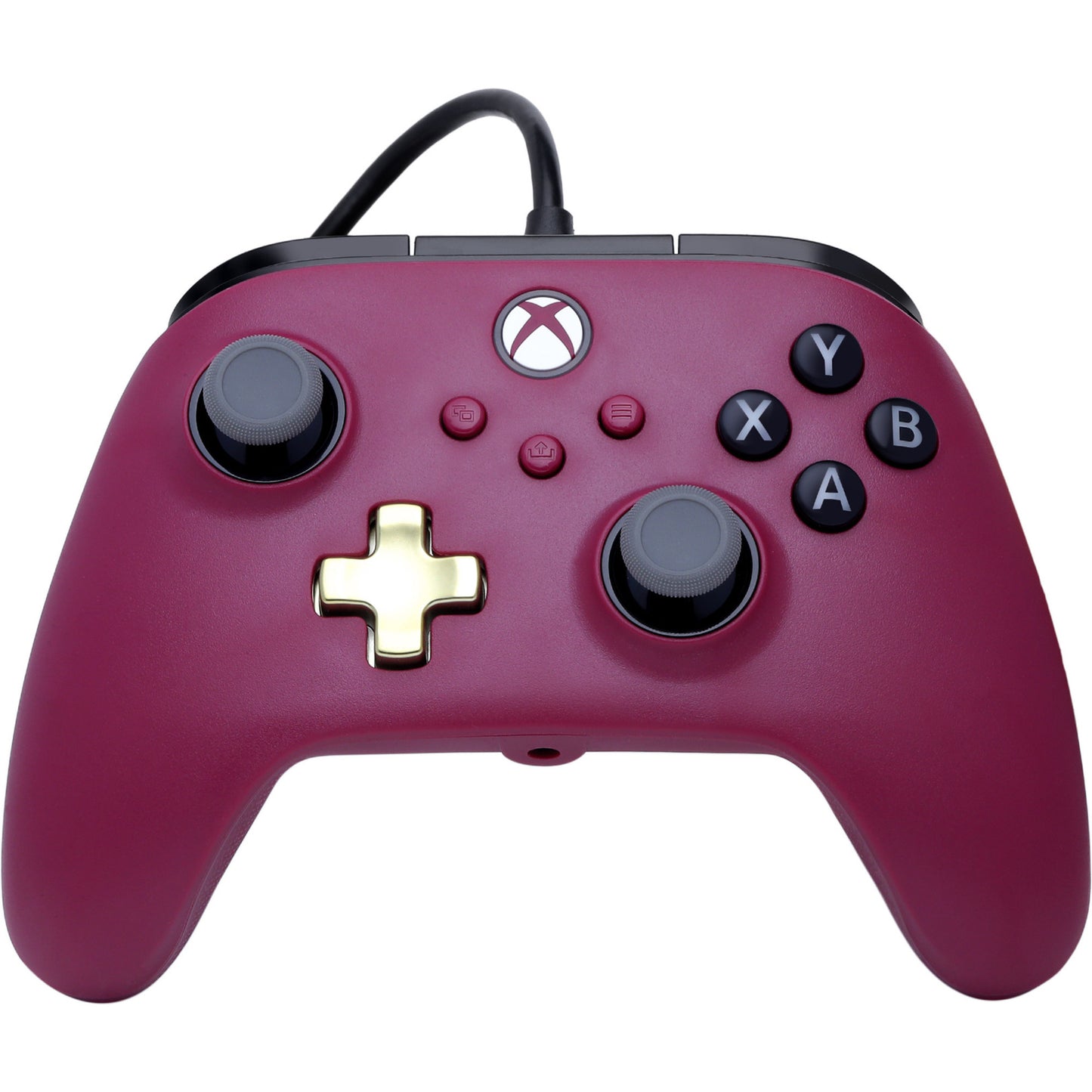 Controller cablato Powera Advantage Plus per Xbox Series X|s - Ruby (Rosso scuro, Xbox Series X|s, Xbox One, PC)