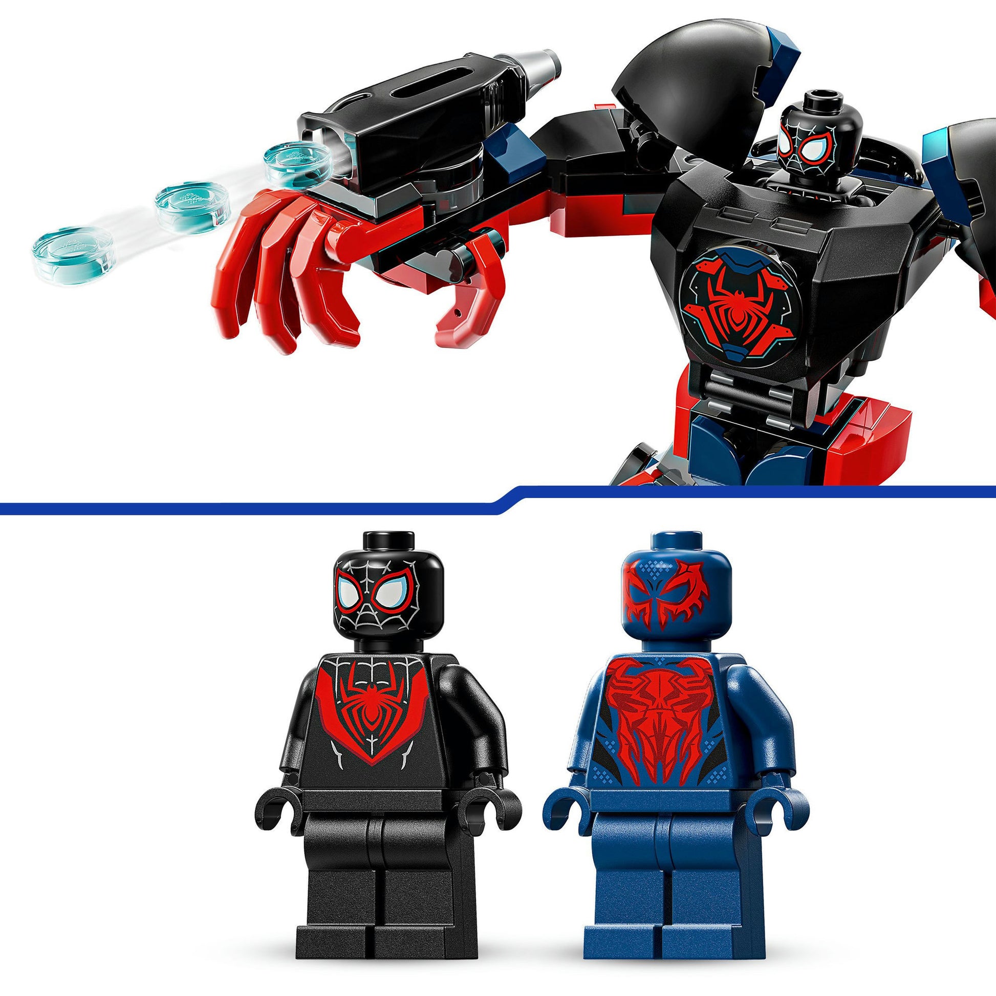 Lego Marvel 76337 miglia, mech morales contro spider man