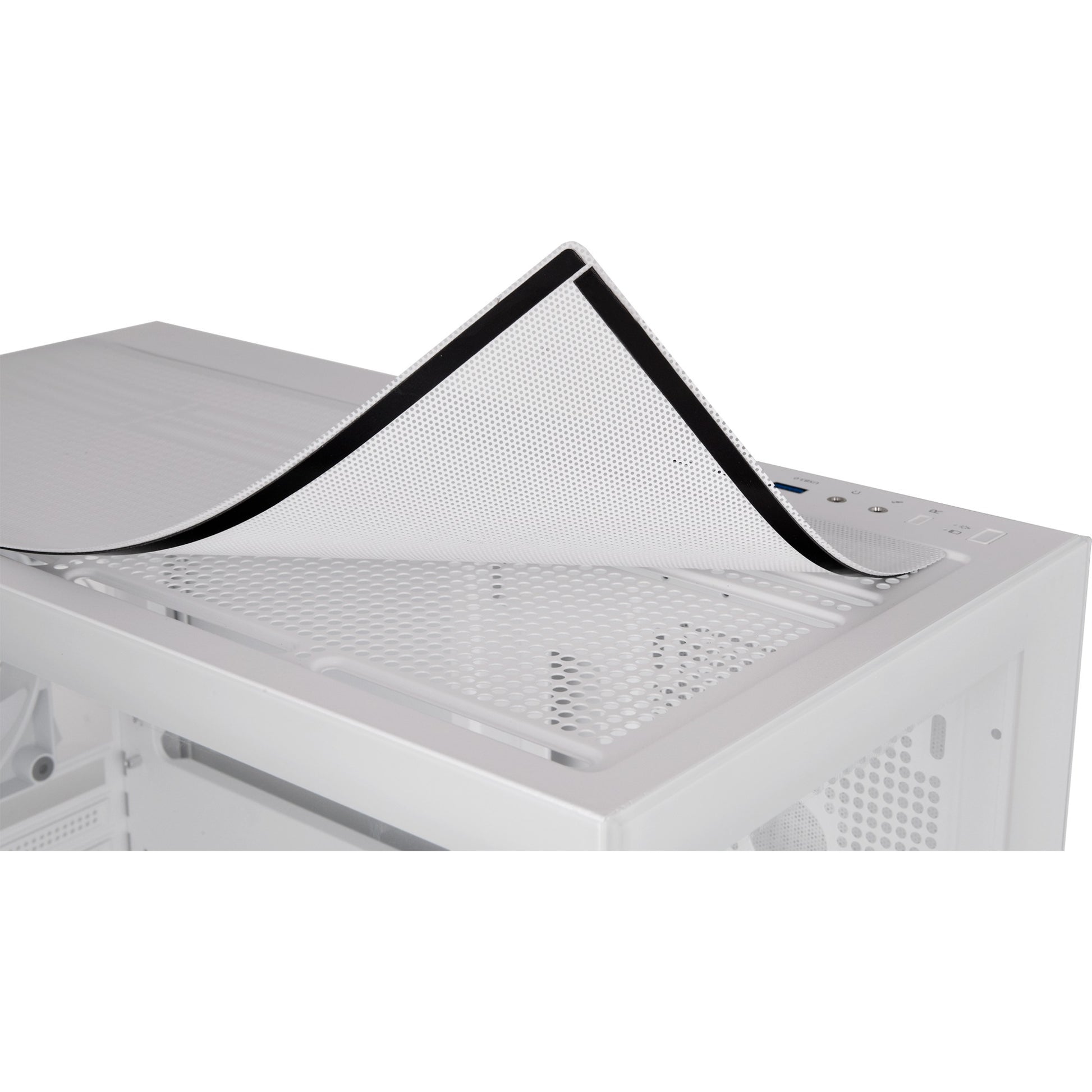 Thermaltake view 270 tg argb - carcasa de torre midi de nieve (blanco | 2x USB-A | 1x USB-C | RGB | vidrio templado)