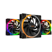Be quiet! light wings pwm high-speed rgb case fans (zwart, 3 stuks, 120 x 120 x 25 mm) - afbeelding 1