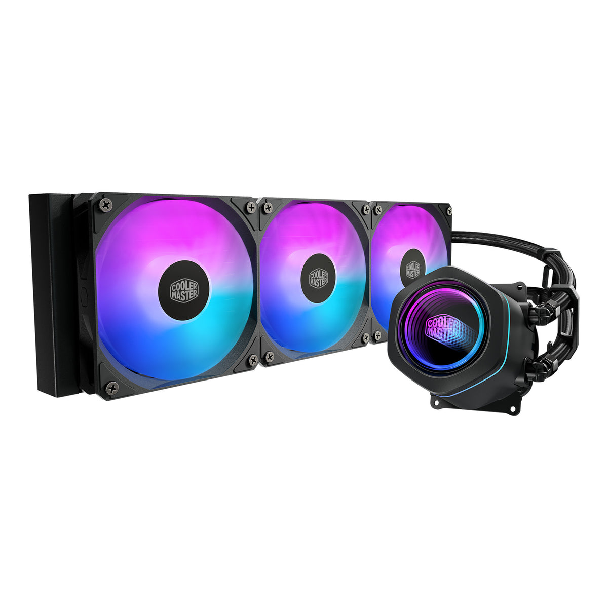 Cooler master masterliquid core nex 360 nero raffreddamento ad acqua (nero, argb)