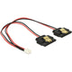 Delock de 2 pines hembra> 2 x SATA 15 pines