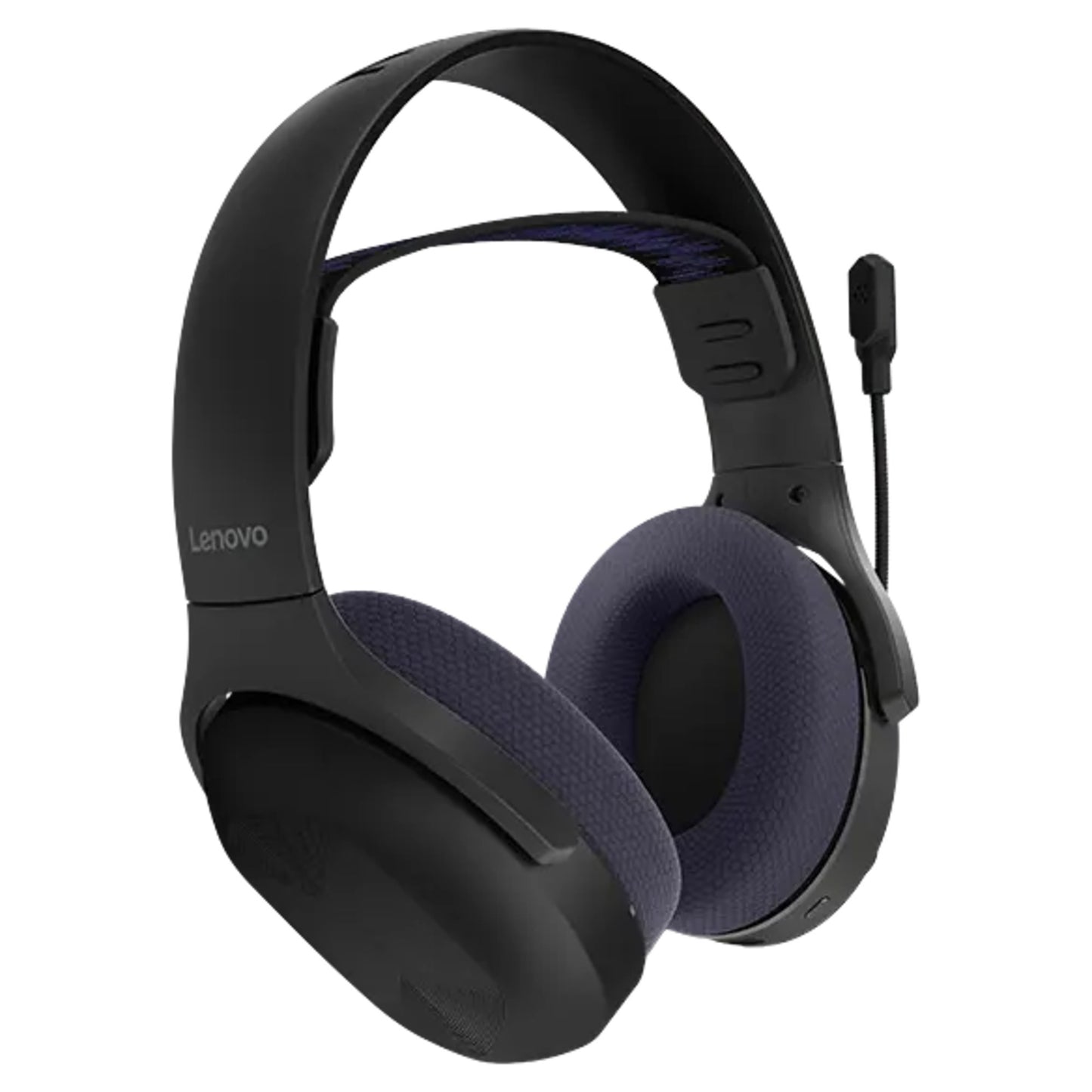 Cuffie da gioco wireless Lenovo Legion H410 Cuffie da gioco over-ear (Nero Viola, Bluetooth, 2,4 GHz, Playstation 4, Playstation 5, Nintendo Switch, PC)