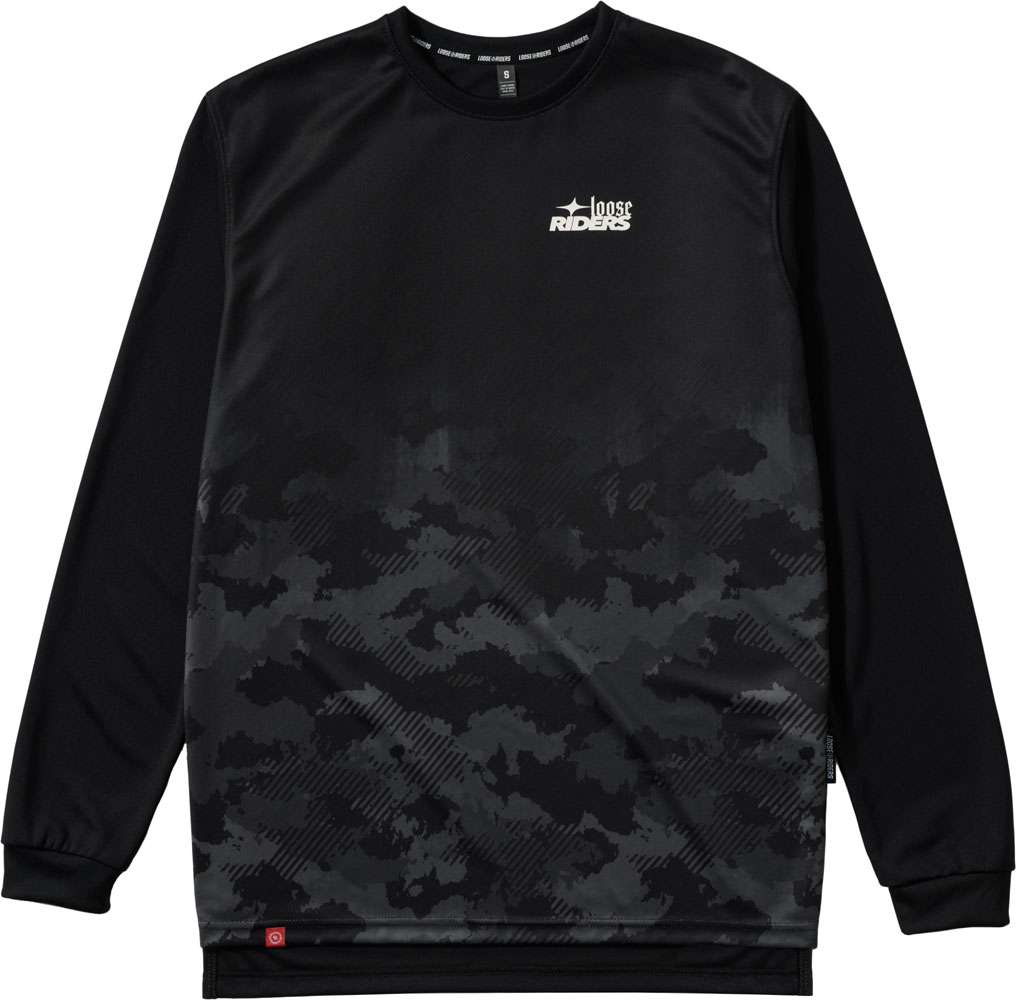 Loose riders essentials dipped stealth - mtb long sleeve jersey