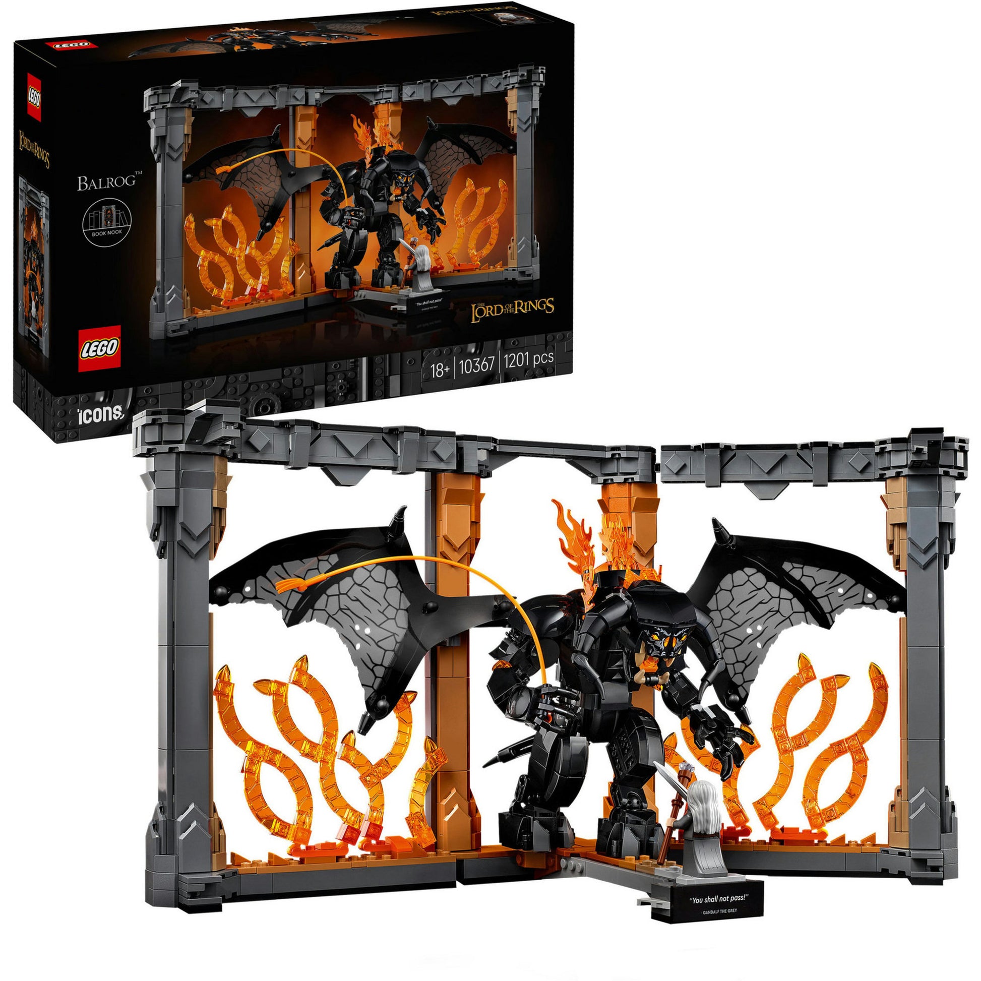 Icone LEGO 10367 Book Stond the Lord of the Rings Balrog