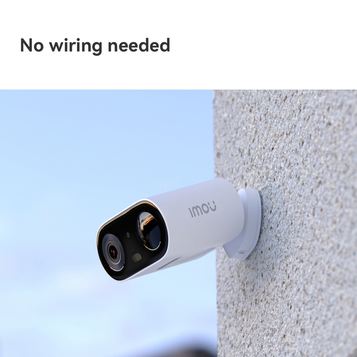 Telecamera di sicurezza kit a colori Imou cell go (bianca, 100% wireless, con pannello solare)