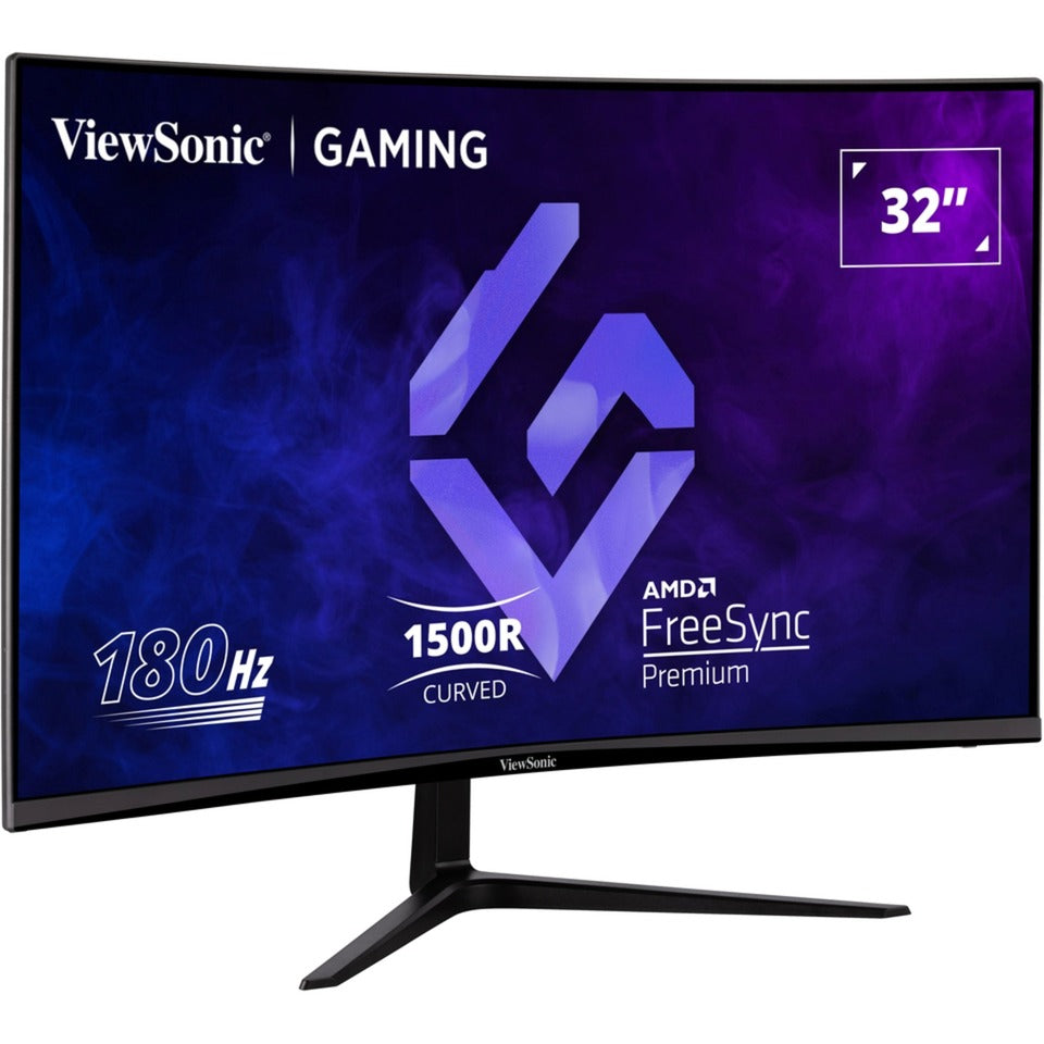 Monitor curvo para juegos Viewsonic vx3218-pc-mhd 32 (negro, 2x HDMI, 1x display port, 180 Hz)