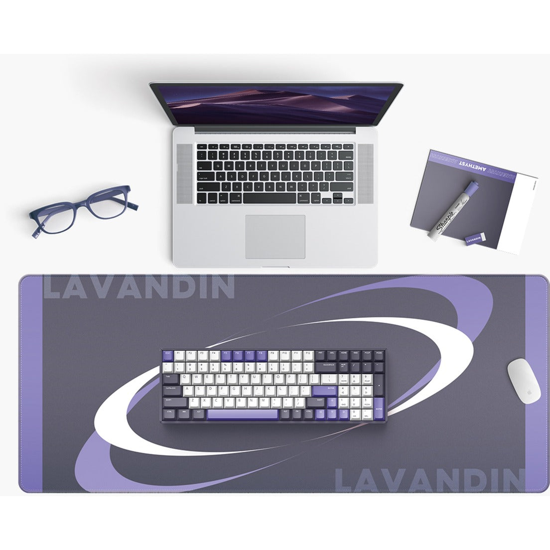 Teclado mecánico inalámbrico Iqunix F97 Lavandin