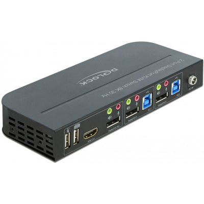 Delock DisplayPort 1.4 KVM Switch 8K 30Hz con USB 3.0 y