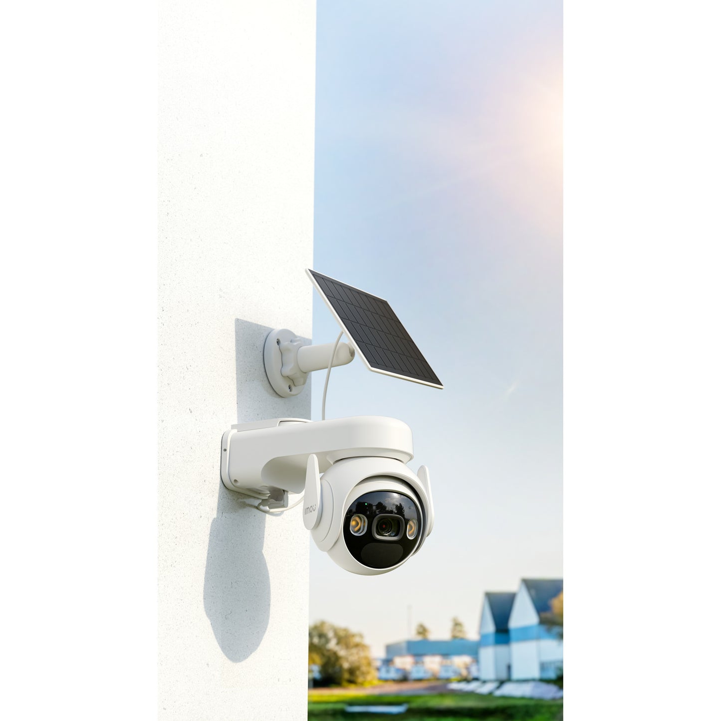 Imou cell pt con telecamera di sicurezza a pannello solare (bianco, 100% wireless)
