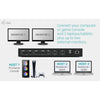 I-tec usb-c kvm dock pro dockingstation (zwart)