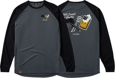 Loose riders dirt sweat beers - mtb long sleeve jersey
