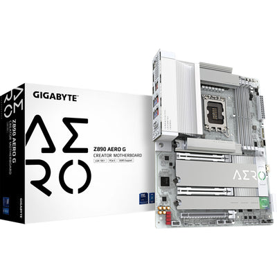 Gigabyte Gigabyte Z890 Aero G, ATX, LGA1851, Intel® Core ™ Ultra, 4x DDR5, 2,5 GBE X2, Wi-Fi 7, USB4, White