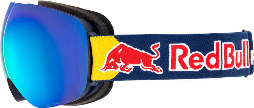 Red bull spect eyewear bent-03bl3 smoke ice blue mirror - maschera da sci