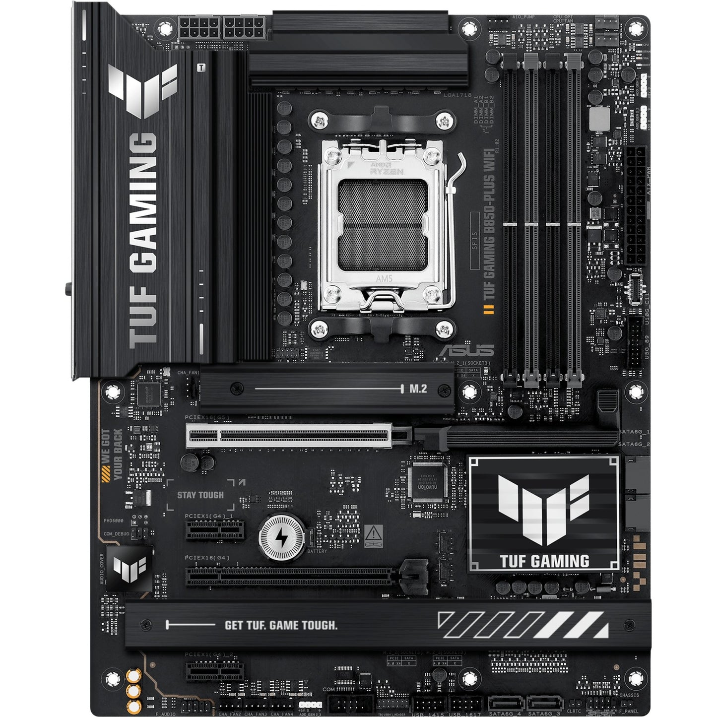 Placa base Asus Tuf Gaming B850-Plus Wi-Fi Socket AM5 (RAID, 2.5GB-LAN, Wi-Fi 7, BT, Sonido, ATX)