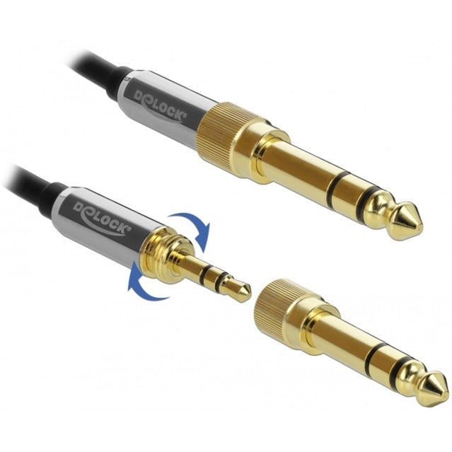 Delock stereo jack da 3,5 mm maschio a 3 pin> femmina