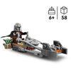 Lego Star Wars TM 75436 La Speeder Bike del Mandalorian e di Grogu | 2 pezzi
