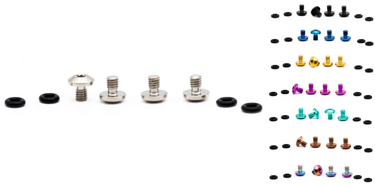 Juego de tornillos de titanio componentes roble para aceite mineral sram bleedport (4 piezas)