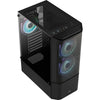 Aerocool quantum mesh v3 midi tower behuizing (zwart grijs | 3x usb-a | rgb | window)