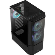 Aerocool quantum mesh v3 midi tower behuizing (zwart grijs | 3x usb-a | rgb | window) - afbeelding 14