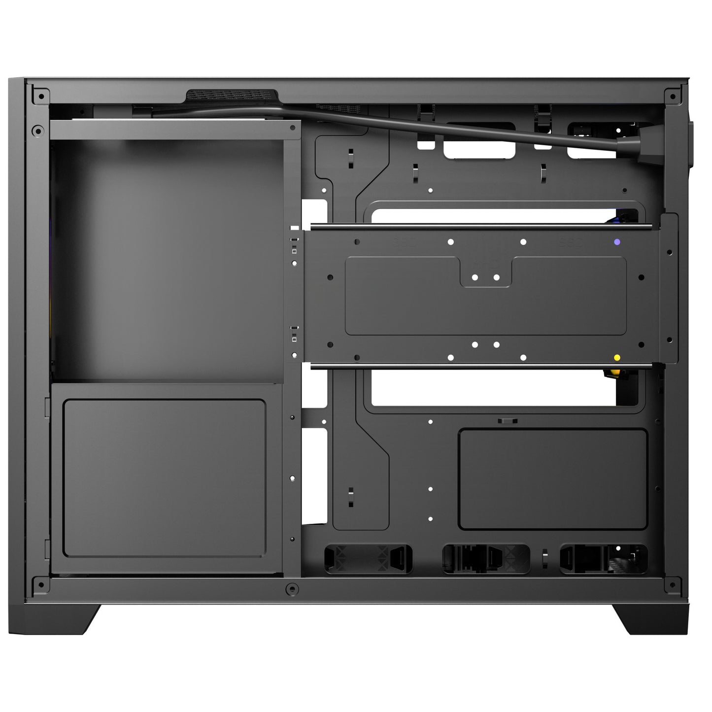 Custodia mini tower Antec Flux M (nera | 1x USB-A | 1x USB-C | vetro temperato)