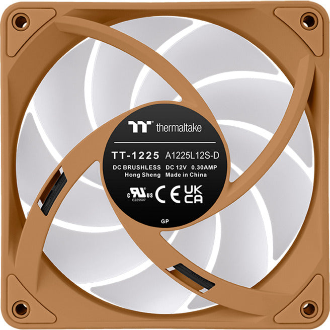 Thermaltake ct120 ex argb sync ventola di raffreddamento per PC ghiaia sabbia (pacchetto da 3 ventole) ventole per case (marrone chiaro, 3 pezzi, 120 x 120 x 25 mm, pwm)