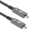 Act connectivity usb-c 3.2 gen2 active optical cable (aoc) aansluitkabel (grijs zwart, 5 meter)